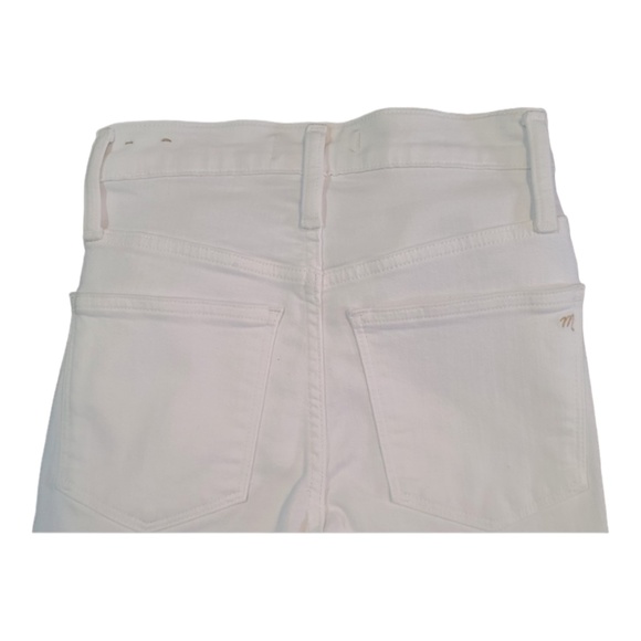 Madewell 10” Highrise White Skinny Jeans Size 32” waist x 29”inseam - Picture 4 of 7
